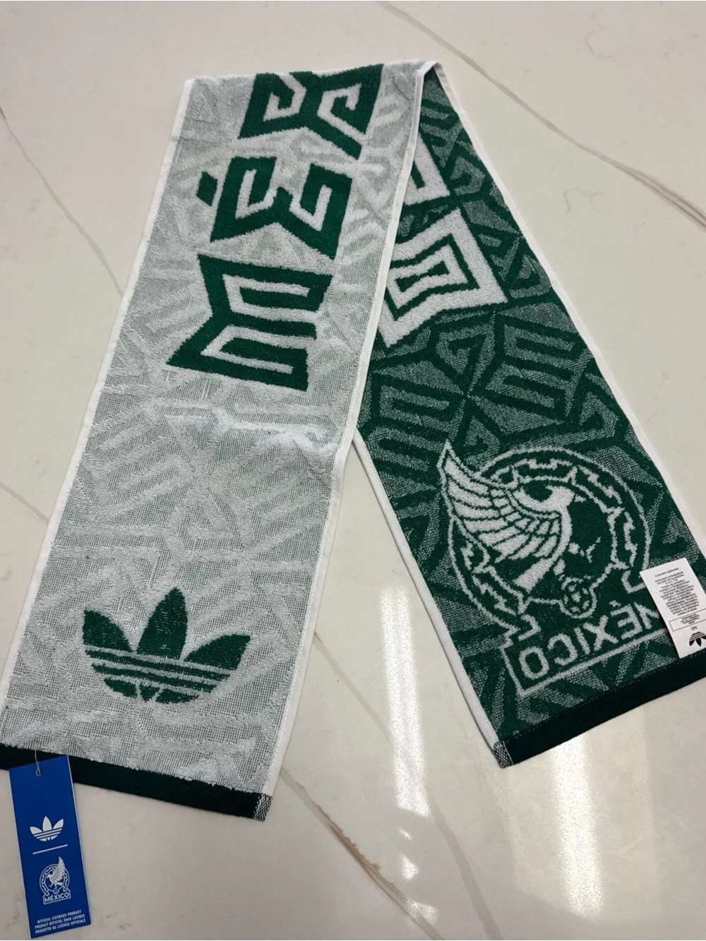 Adidas FMF Mexico National Team 2026 World Cup Green/White Soccer Scarf OS
